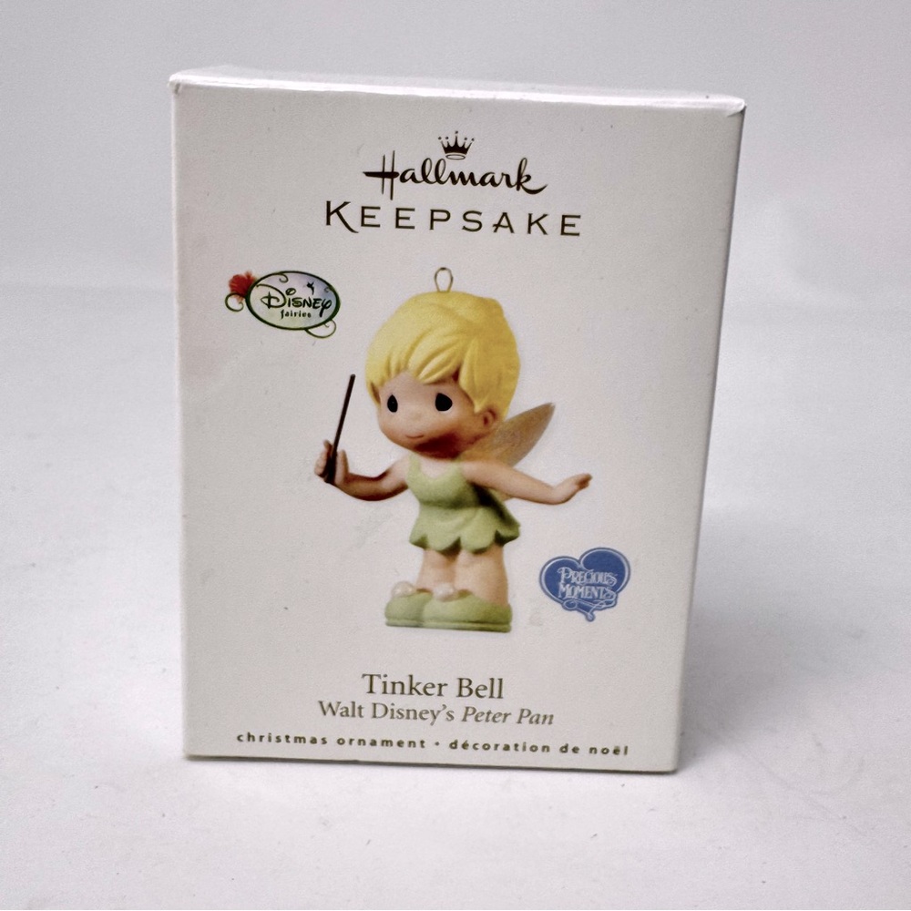 Hallmark 2010 Tinker Bell, Precious Moments  Ornament, Disney Peter Pan NIB